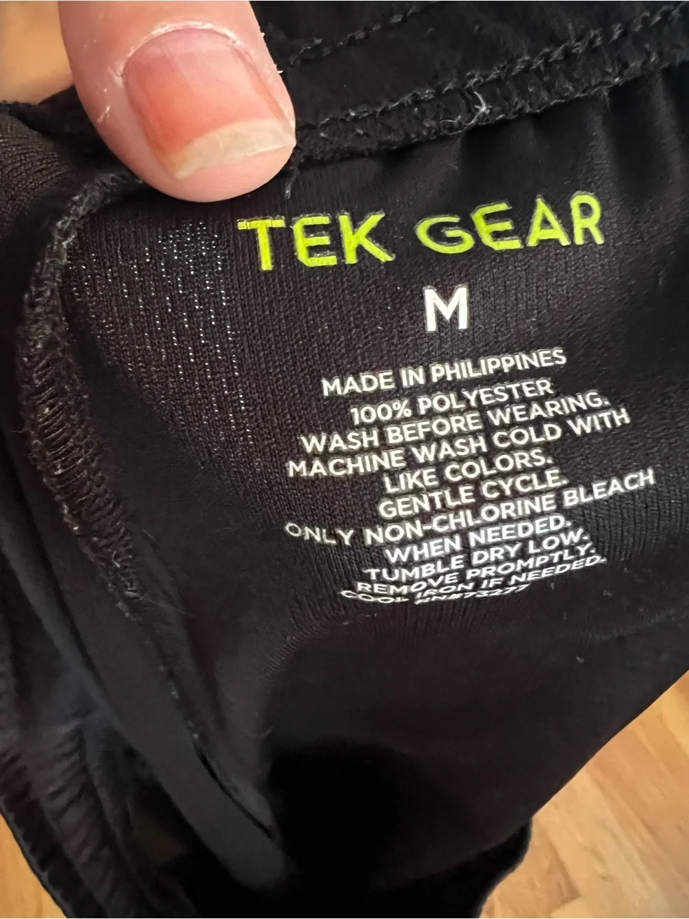 tek gear Black Athletic Drawstring Shorts